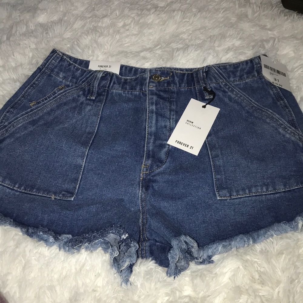 Denim shorts